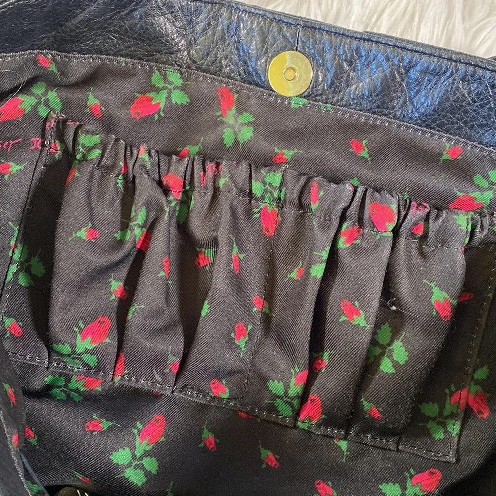 Betsey Johnson • Leather Studded Ruffle Detail Purse